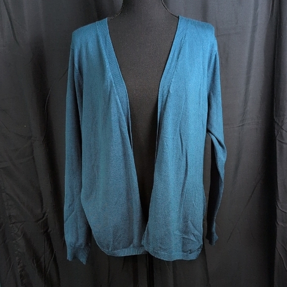 Maurices Teal Open Front Women's Sweater. XXL. Excellent Condition. - Picture 1 of 7